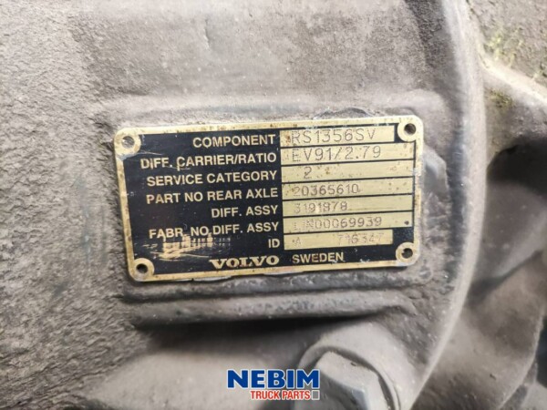Volvo - 3191878 - Differentieel RS1356SV Ratio 2.79