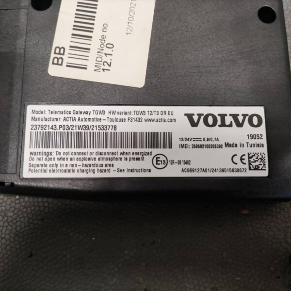 Volvo - 23792143 - Regeleenheid telematica
