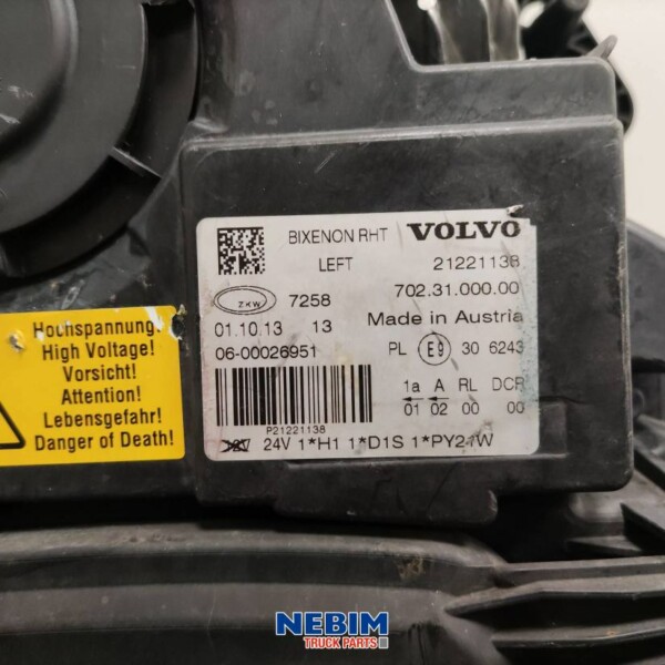 Volvo - 21221138 - Faro Bi-Xenon FH4 izquierdo