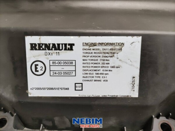 Renault - 7420889542 - Kleppendeksel DXI11