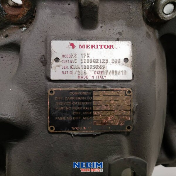 Volvo - 20836786 - Diferencial RSS1344C Rat. 2.85