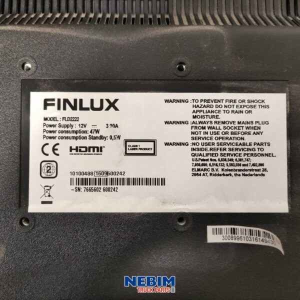 Diversen - UX0000592 - TV / DVD combi Finlux 22" 12V LED