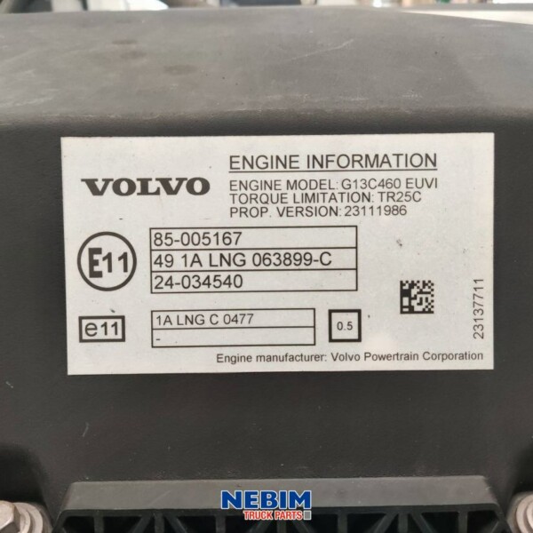 Volvo - 23062899 - Motor D13G 460