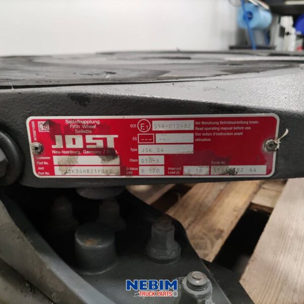 Volvo - 22491033 - Koppelschotel Jost JSK34H 160mm