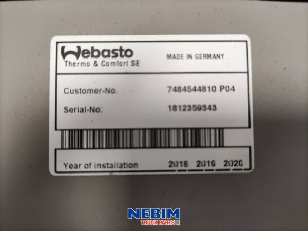 Renault - 7484544810 - Standheizung Webasto EVO 2000