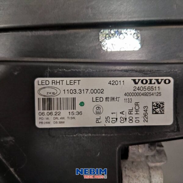 Volvo - 24056511 - Headlight left FH4B LED