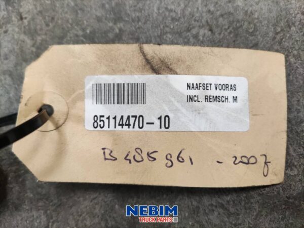 Volvo - 85114470 - Zestaw piast osi przedniej wraz z tarczą hamulcową