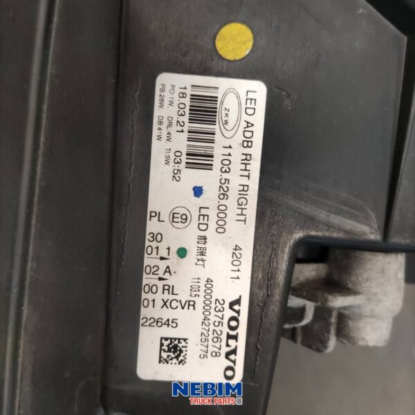 Volvo - 23752678 - Scheinwerfer rechts FH4B